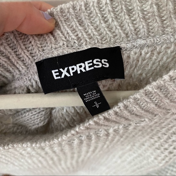 Express Knit Sweater With Tie on Back - Picture 4 of 4